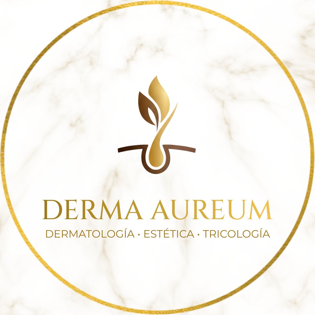 Logo Derma Aureum — Dermatología, Estética y Tricología